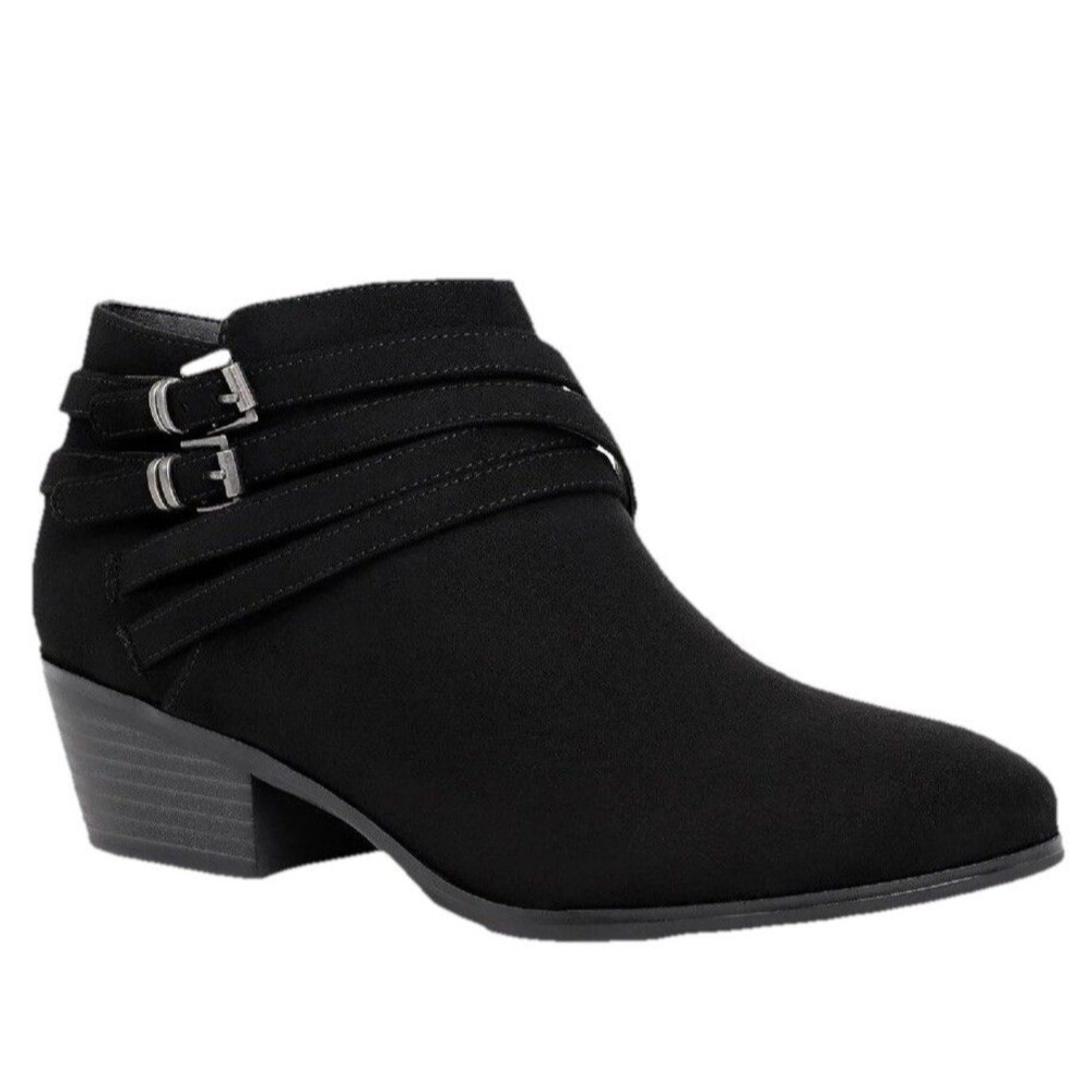 Style & Co Women's Black Willoww Block-Heel Booties Size 10M New